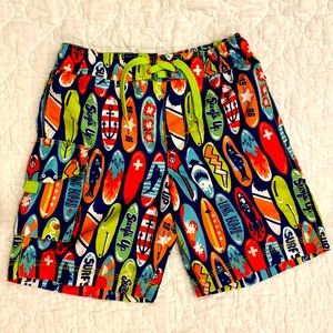 Hatley Boys Surfs Up Board Shorts Size 4